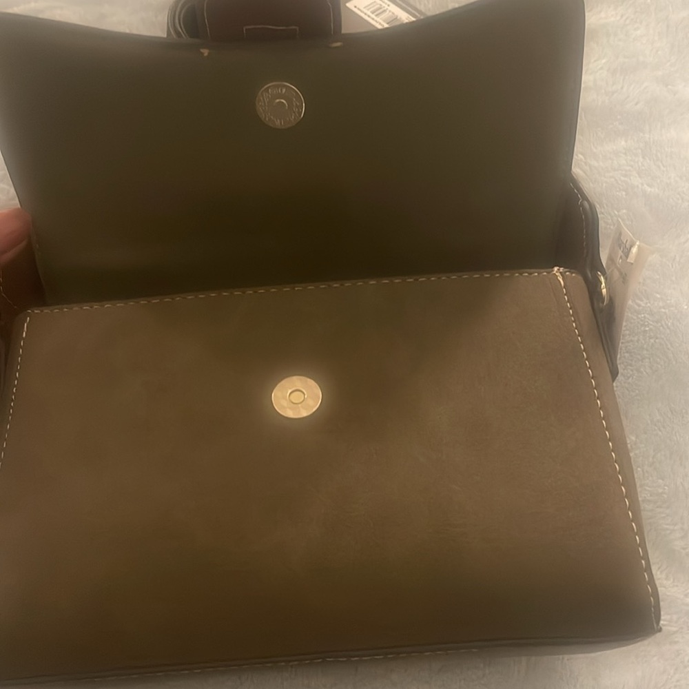 Olive True Religion Snap Closure Bag - Picture 6 of 9